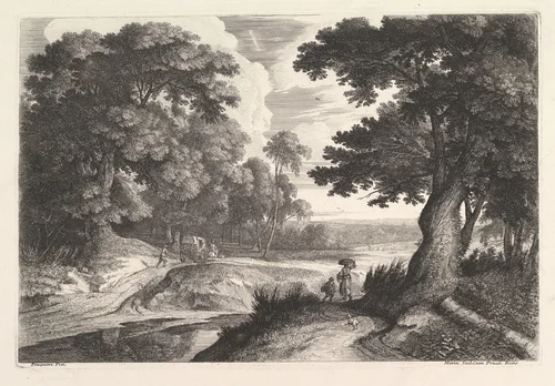 La Paysanne du Marche by Jean Morin, print, 1605-1650