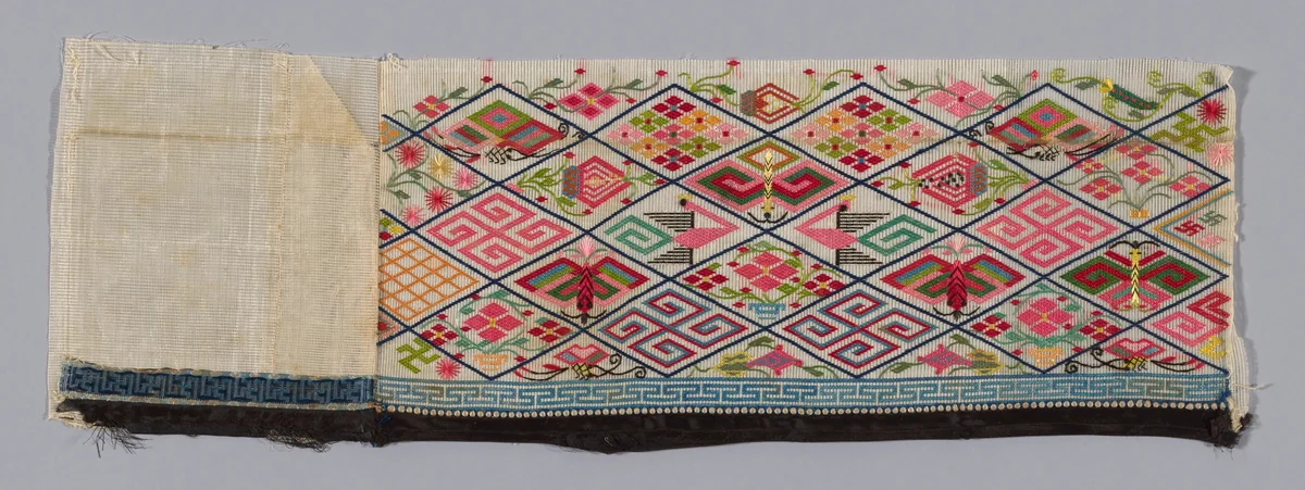 Band (from Woman's Trousers) by China, textile, 1875-1900