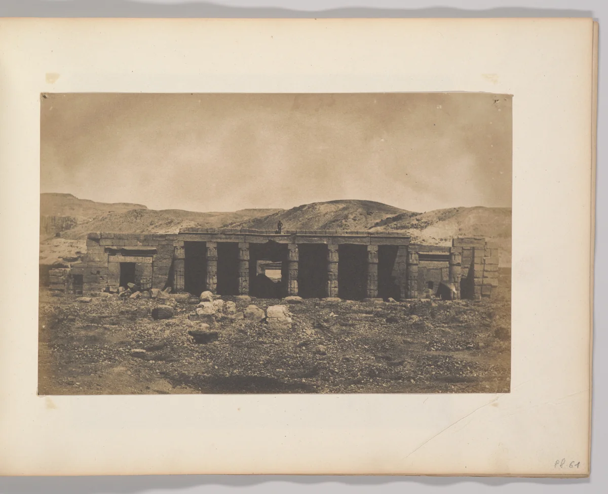 Gournah. Palais de Ménephta 1er by Maxime Du Camp, photograph, 1849-1851