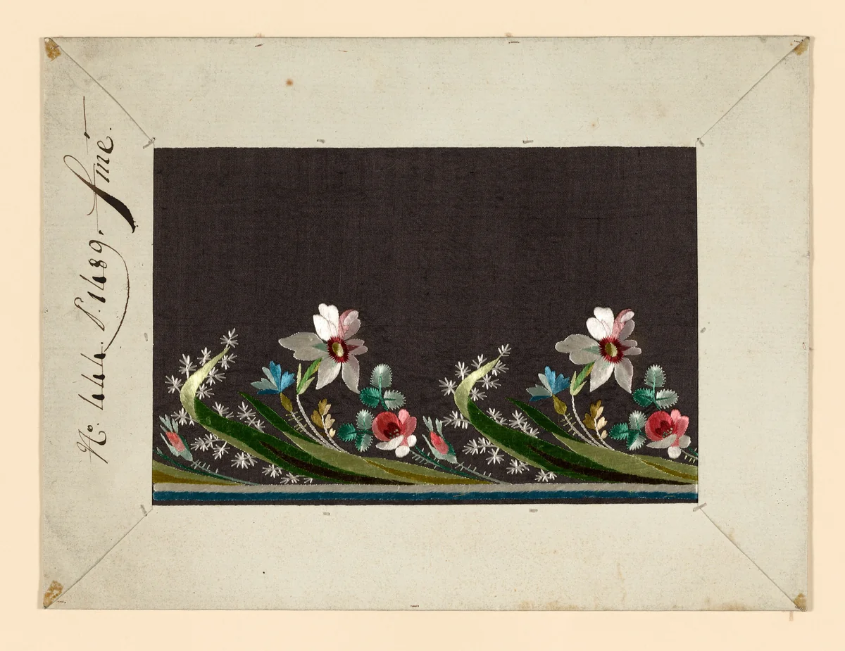 Salesman's Sample by France, possibly Lyon, textile, 1701-1800