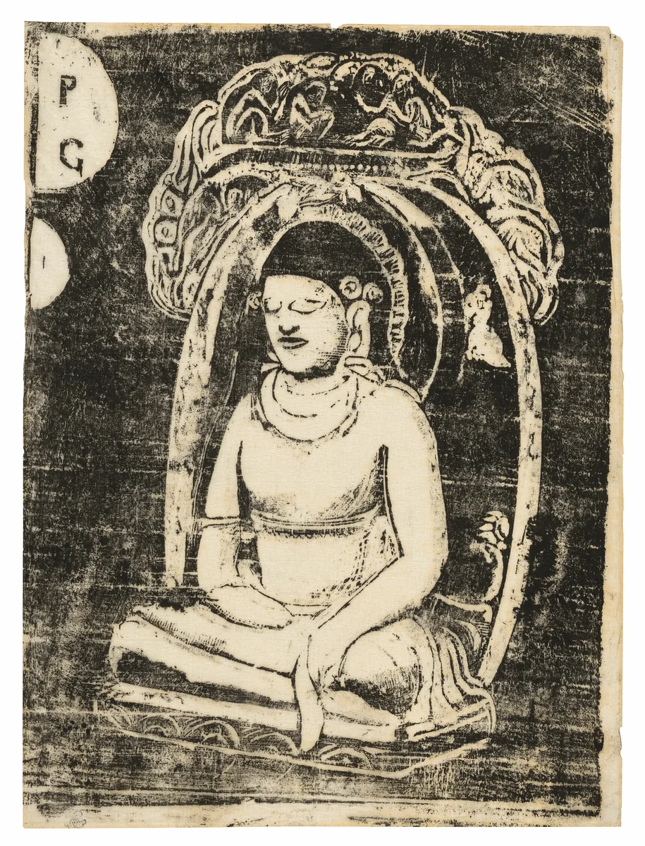 Buddha, from the Suite of Late Wood-Block Prints by Paul Gauguin, print, 1898-1899