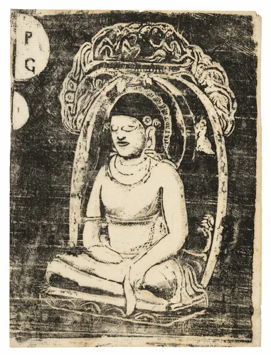 Buddha, from the Suite of Late Wood-Block Prints by Paul Gauguin, print, 1898-1899