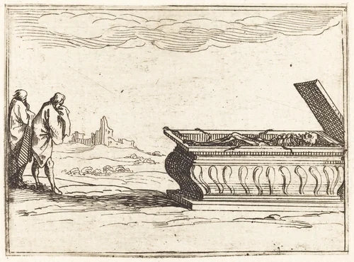 The Tomb by Jacques Callot, print, 1628