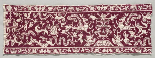 Embroidered Band by Unknown, textile, 1500-1699