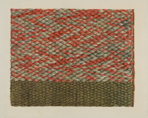 Woven Covering for Chair Back by Ingrid Selmer-Larsen, index of american design, 1935-1942