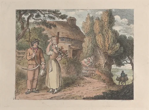 Cornwall, An Overlooker by Thomas Rowlandson, print, 1812