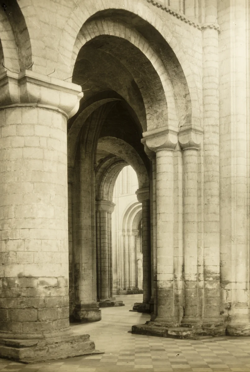 Ely Cathedral: North Transept into North Aisle by Frederick Evans, photograph, 1886-1896