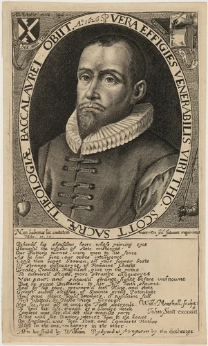 Thomas Scott, B.D., Political Writer by William Marshall, print, 1646