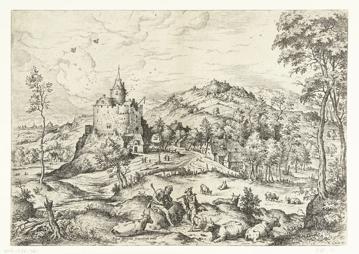 Mercurius en Argus by Unknown, print, 1551-1558