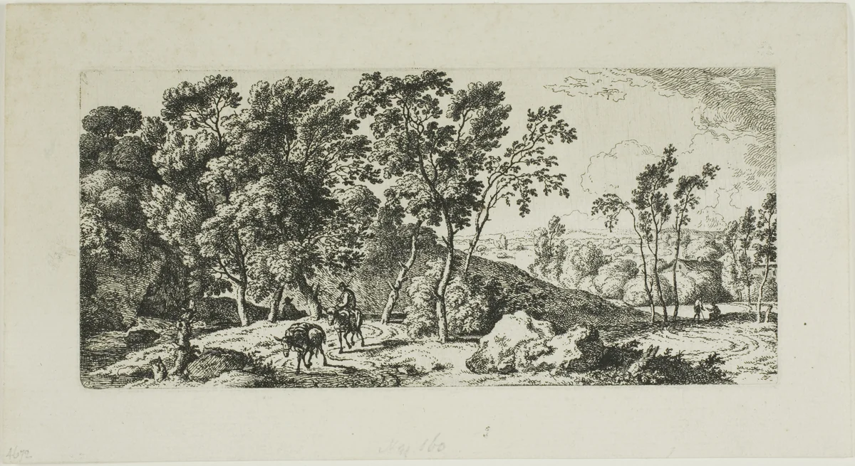 The Donkey Driver by Ferdinand Kobell, print, 1774