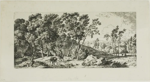 The Donkey Driver by Ferdinand Kobell, print, 1774
