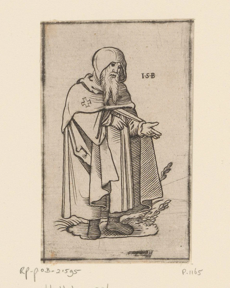 Monnik van de orde van de Sepulchrijnen by anonymous, print, 1526