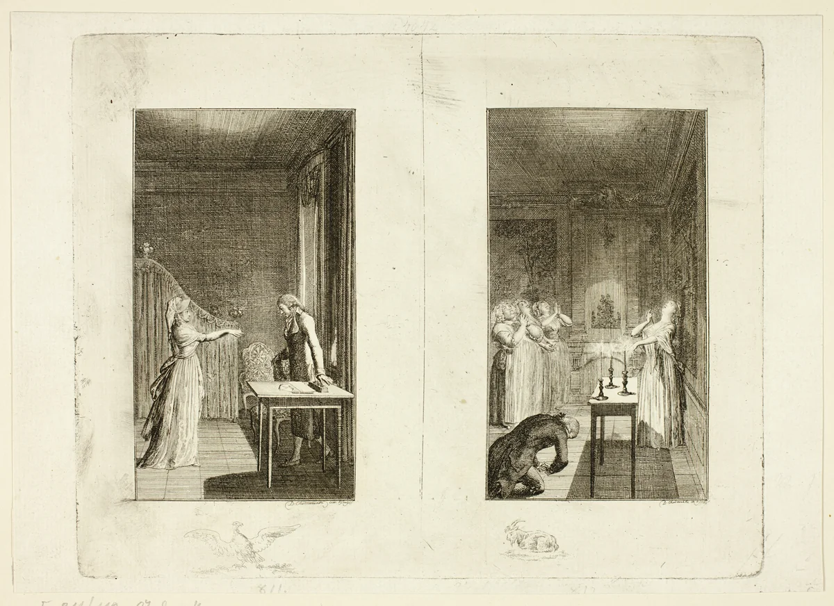 Illustration to Samuel Richardson's Clarissa by Daniel Nikolaus Chodowiecki, print, 1796