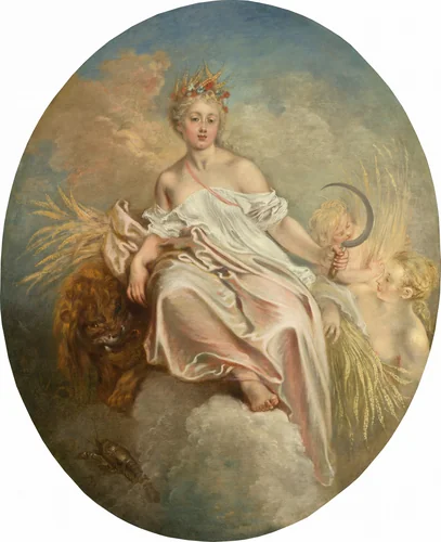 Ceres (Summer) by Antoine Watteau, painting, 1717-1718