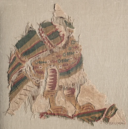 Tapestry with beheaded bird by Unknown, textile, 800-899