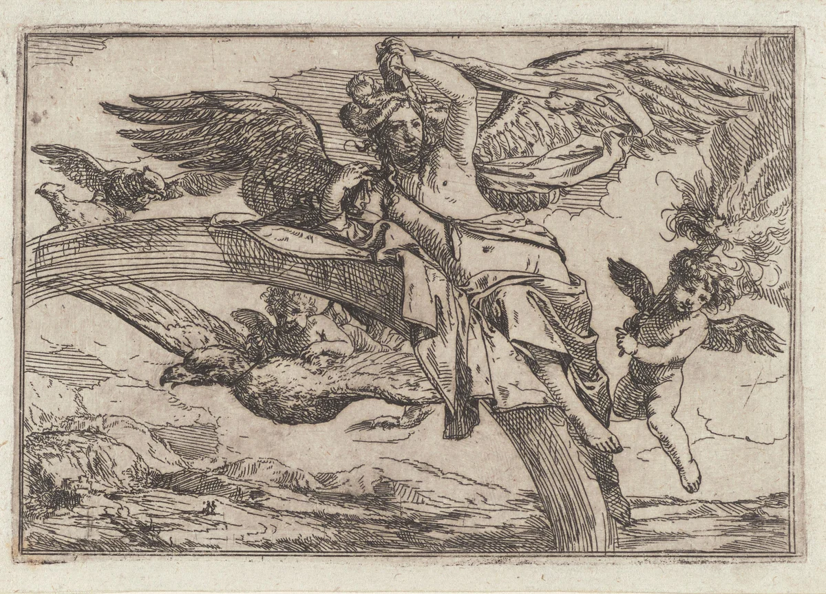 Lucht by Giulio Carpioni, print, 1623-1679