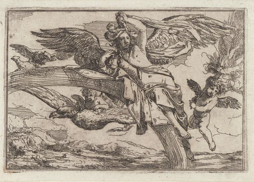 Lucht by Giulio Carpioni, print, 1623-1679
