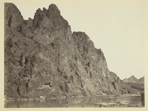Bluff Opposite Big Horn Camp, Black Cañon, Colorado River by Timothy O'Sullivan, photograph, 1871