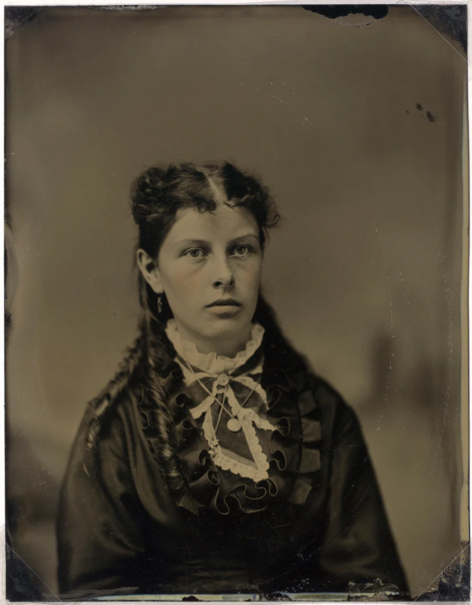 Portrait of a Woman by John G. Ellinwood, photograph, 1865-1875