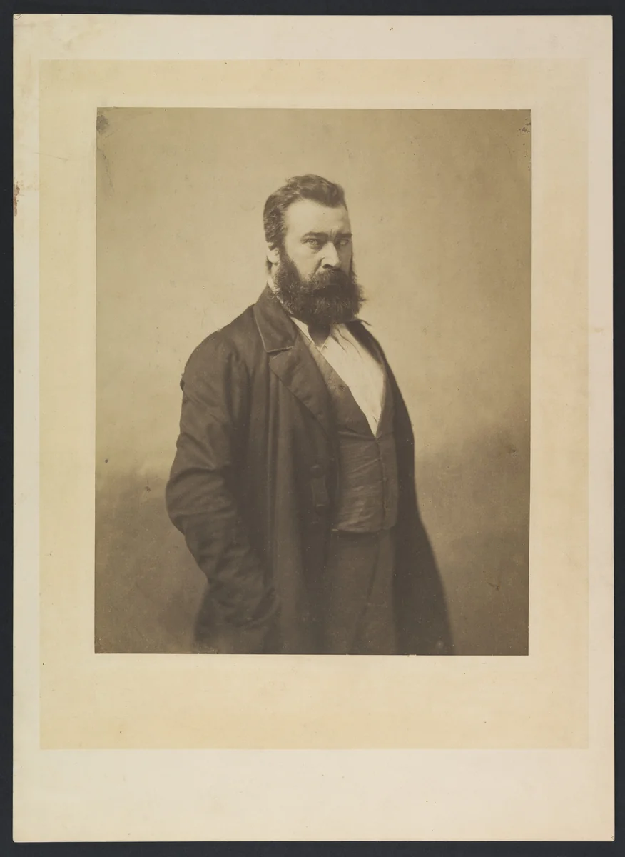 Jean-Francois Millet by Nadar, photograph, 1856-1858