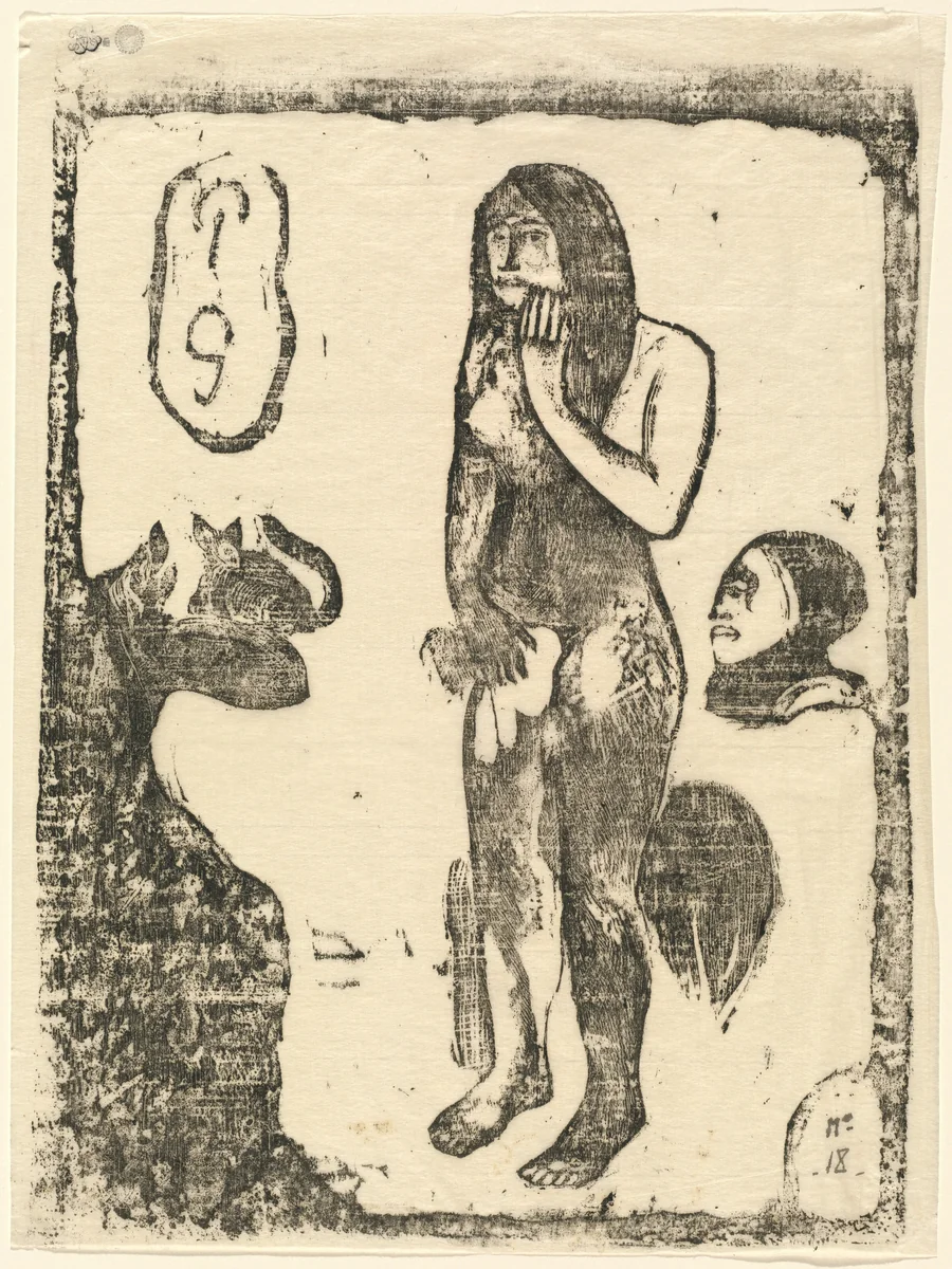 Eve by Paul Gauguin, print, 1898-1899