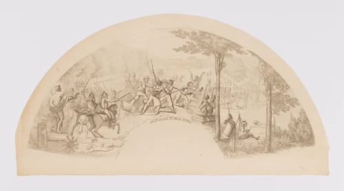 The French Murder the Patriots in the Prado (Asesinan los franceses a los Patriotas en el Prado) by anonymous, print, 1813