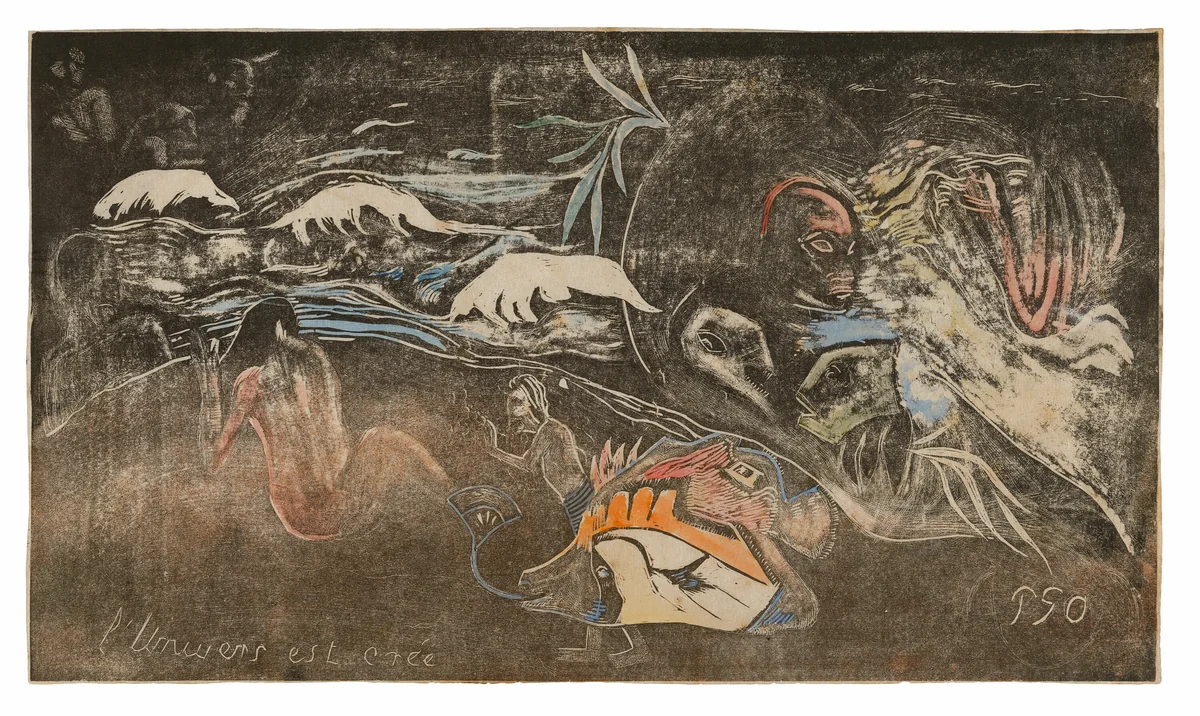L’univers est créé (The Universe Is Being Created), from the Noa Noa Suite by Paul Gauguin, print, 1893-1894
