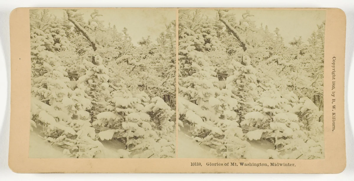 Glories of Mt. Washington, Midwinter by B. W. Kilburn, photograph, 1895