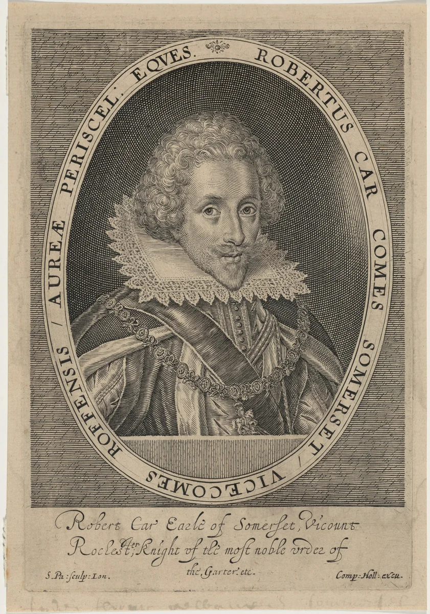 Robert Carr, Earl of Somerset by Simon van de Passe, print, 1595-1647
