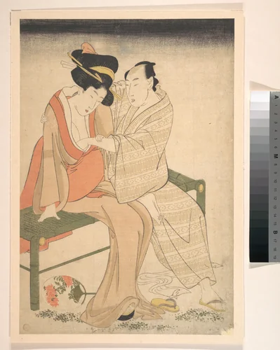 A Pair of Lovers by Kitagawa Utamaro (喜多川歌麿), print, 1795
