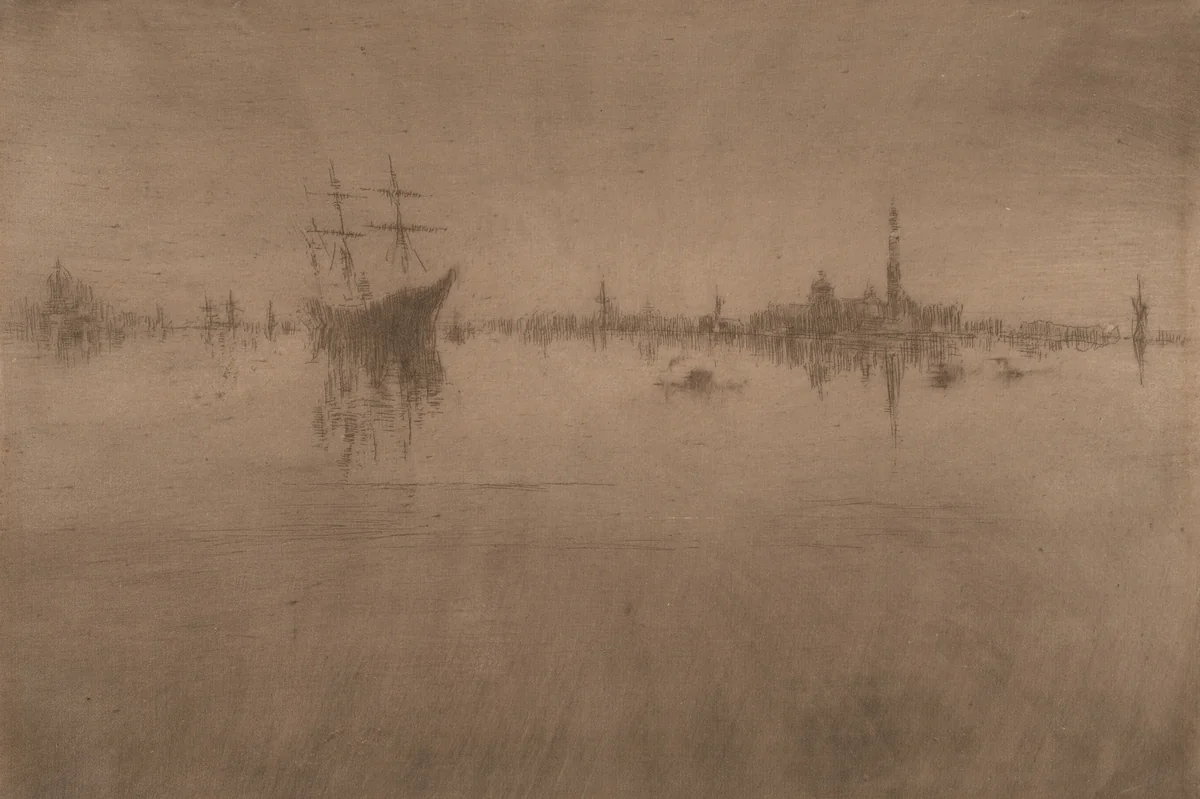 Nocturne, from Venice, a Series of Twelve Etchings (the "First Venice Set") by James McNeill Whistler, print, 1879-1880