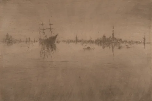 Nocturne, from Venice, a Series of Twelve Etchings (the "First Venice Set") by James McNeill Whistler, print, 1879-1880