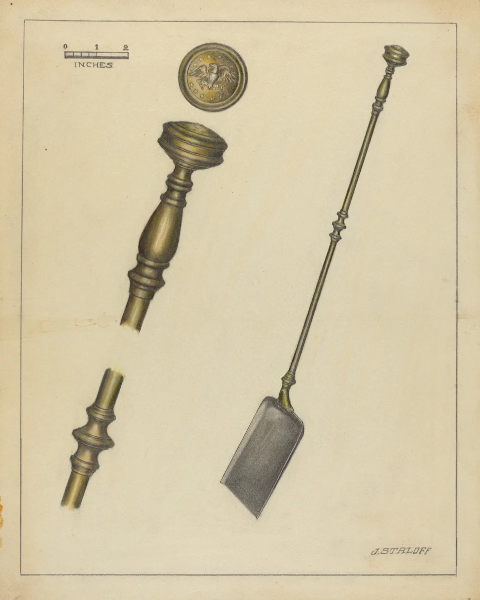 Fireplace Equipment by Jack Staloff, index of american design, 1935-1942