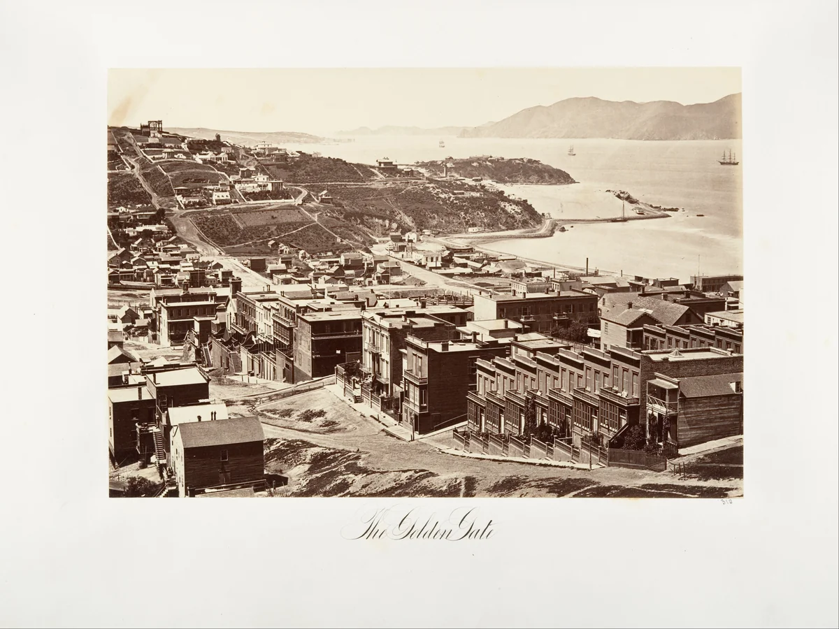 The Golden Gate by Carleton E. Watkins, photograph, 1868-1869