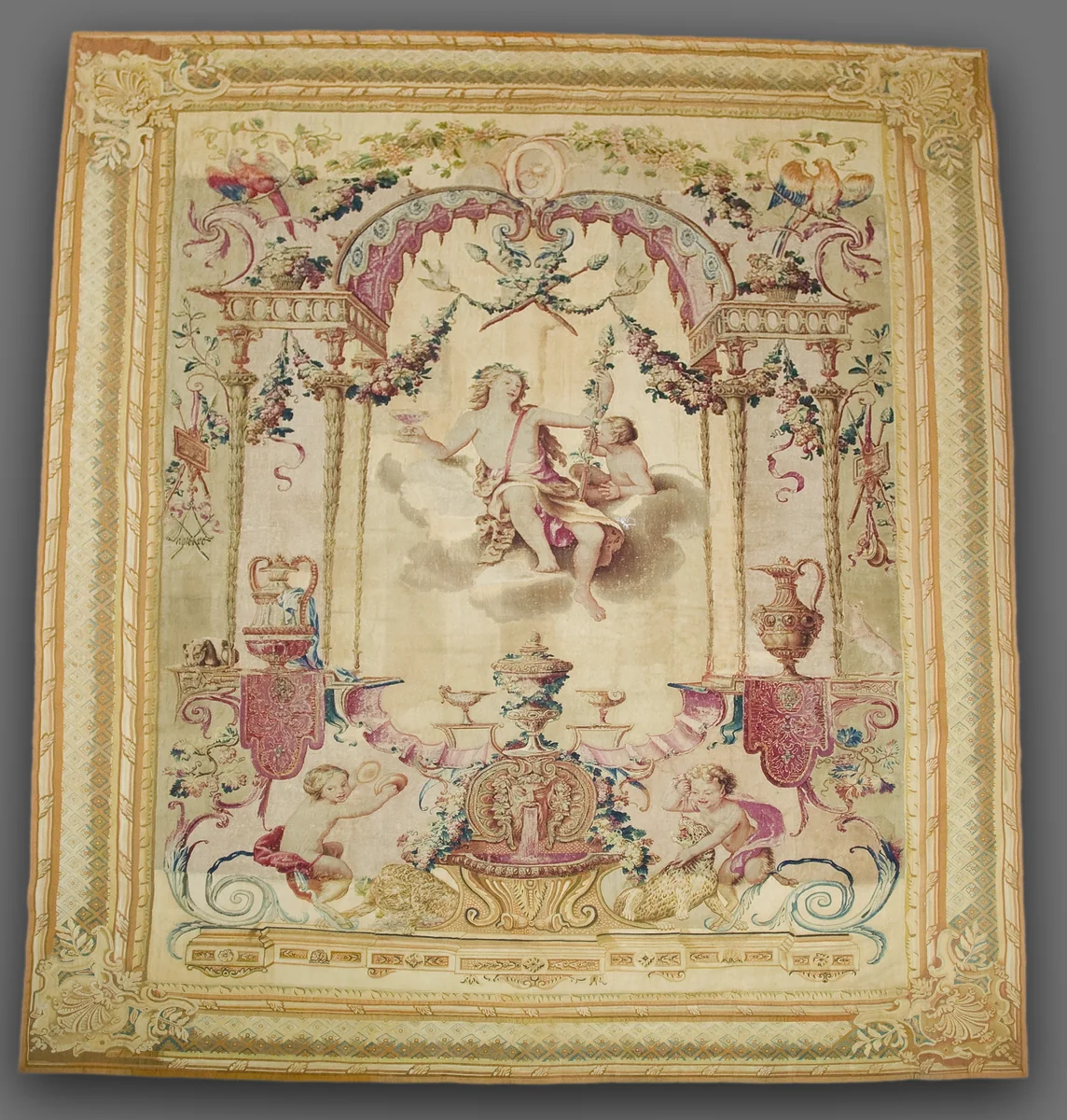 Seasons: Autumn, Bacchus by Gobelins Manufactory, textile, 1700-1799