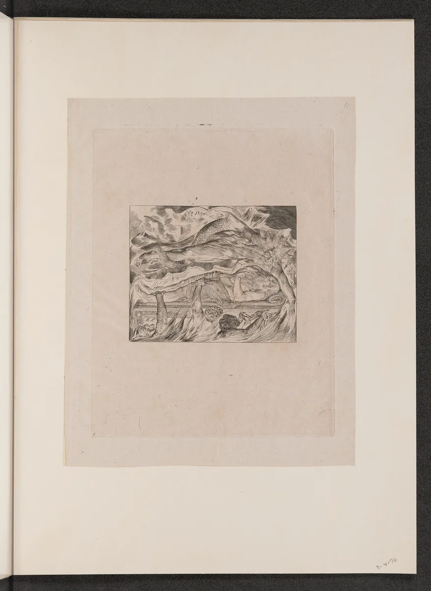 Job's Evil Dreams by William Blake, portfolio, 1825