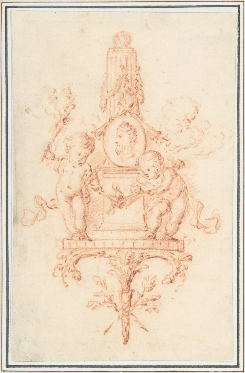 Design for a Wall Monument by René Charpentier, drawing, 1690-1723