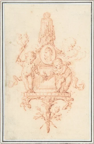 Design for a Wall Monument by René Charpentier, drawing, 1690-1723