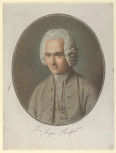 Jean-Jacques Rousseau by Pierre-Michel Alix, print, 1791