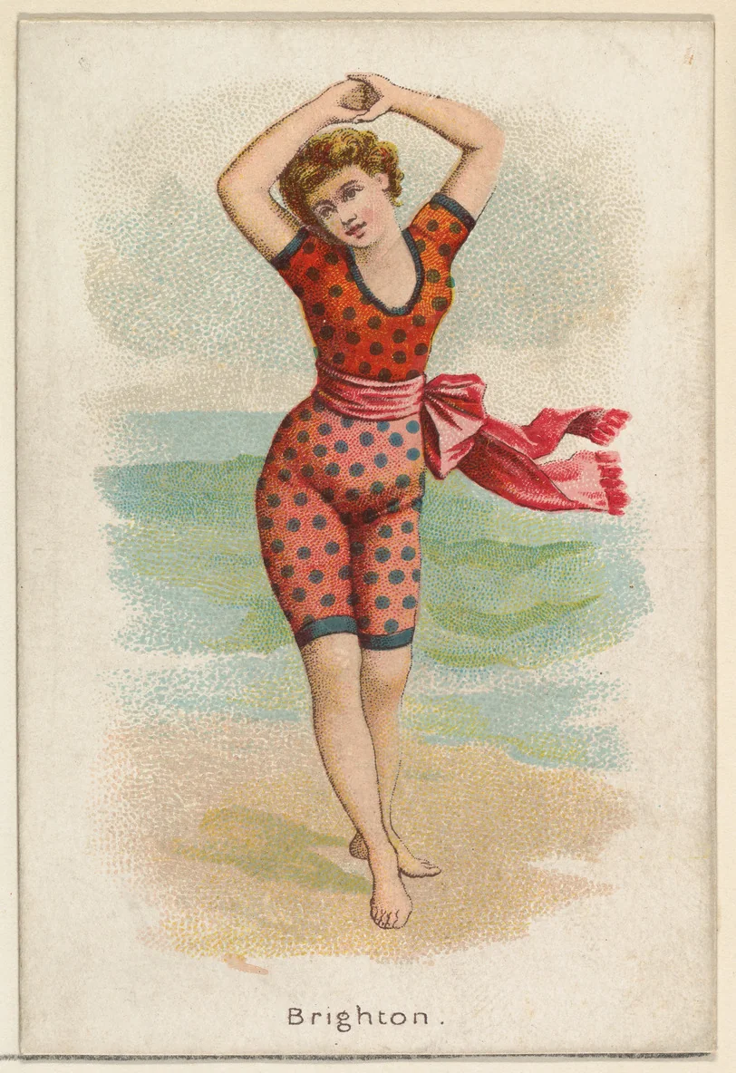 Brighton, from the Beautiful Bathers series (N192) issued by Wm. S. Kimball & Co. by William S. Kimball & Company, print, 1889