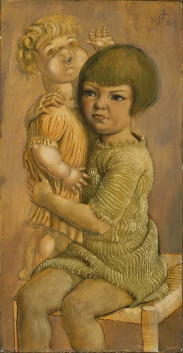 Child with Doll by Otto Dix, painting, 1928
