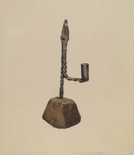 Candle Holder by Howard Lumbard, index of american design, 1937