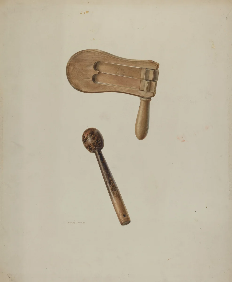 Policeman's Rattle by Alfred Koehn, index of american design, 1939