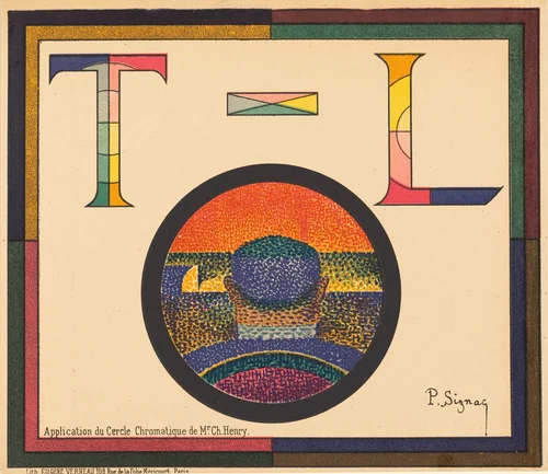 Application du Cercle Chromatique de Mr. Ch. Henry by Paul Signac, print, 1889