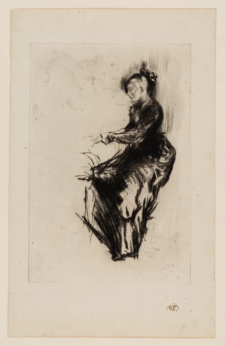 The Piano by James McNeill Whistler, print, 1875-1877