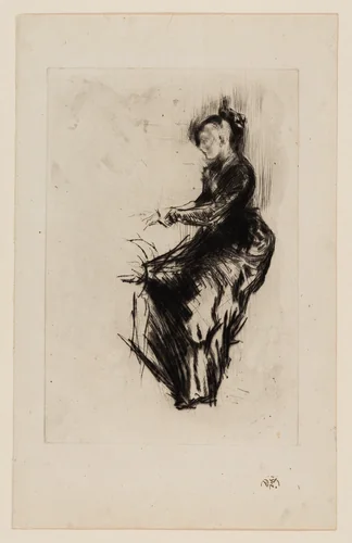 The Piano by James McNeill Whistler, print, 1875-1877