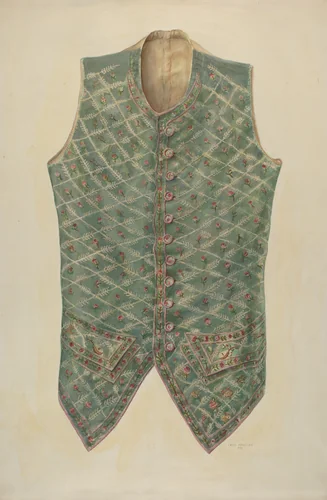 Man's Vest by Charles Bowman, index of american design, 1941