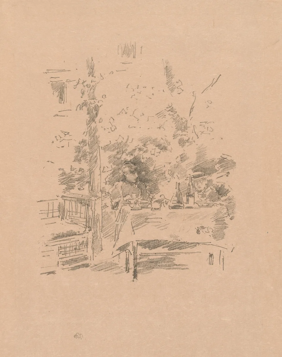 Old Battersea Bridge, No. 2 by James McNeill Whistler, print, 1878