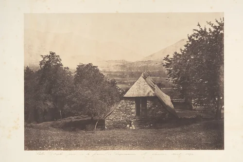 Vallée d'Argelès près de la ferme de Despourreins. St-Sauveur by Joseph Vigier, photograph, 1853