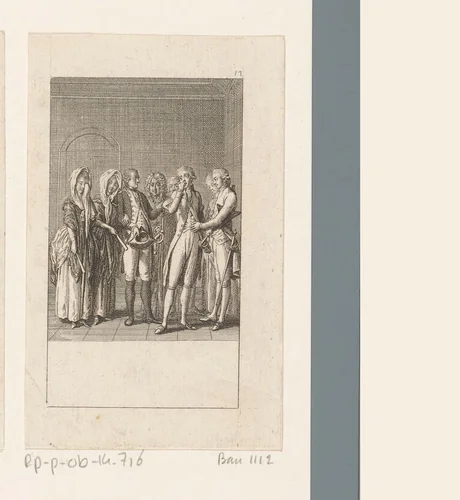 Linse kiest tussen Olympia en Charlotte by Daniel Nikolaus Chodowiecki, print, 1784